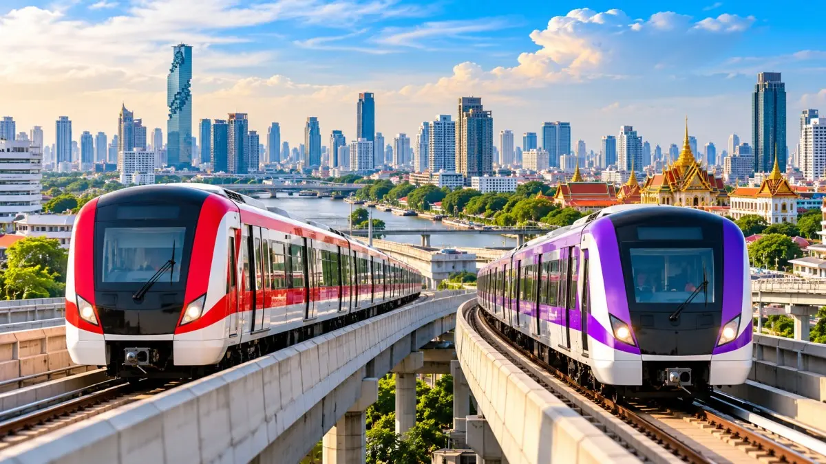 Veste bună pentru turiști: Bangkok prelungește reducerile la trenurile urbane până în 2027