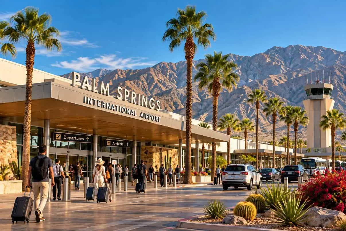Călătoria în deșertul Californiei obține un nou impuls în timp ce aeroportul Palm Springs este un obiectiv major