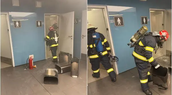 Panică pe Aeroportul Otopeni: O femeie a dat foc culoarului dintre terminale în toiul nopții